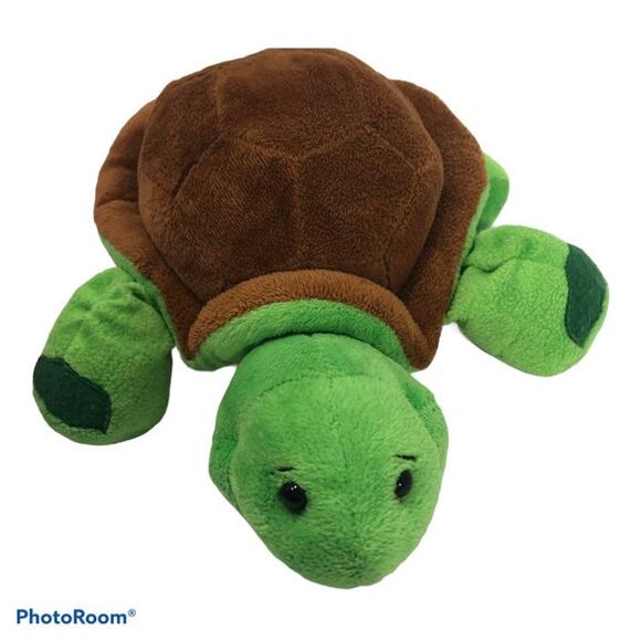 Webkinz Turtle Plush Green Stuffed Animal 11" No Code Brown Yellow Ganz Toy - Picture 1 of 10